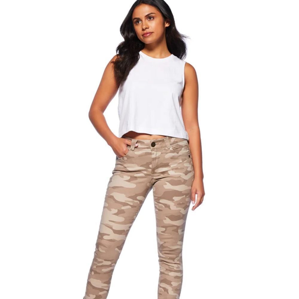 Democracy Absolution Camo Ankle Skimmer Toffee 4 NWT